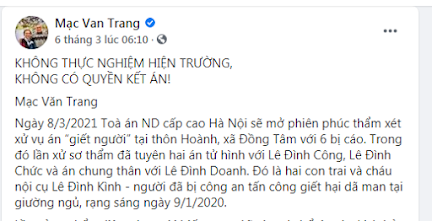 Ông Chu Hảo và Mạc Văn Trang xin đừng tạo thêm khẩu nghiệp Ông Chu Hảo và Mạc Văn Trang xin đừng tạo thêm khẩu nghiệp
