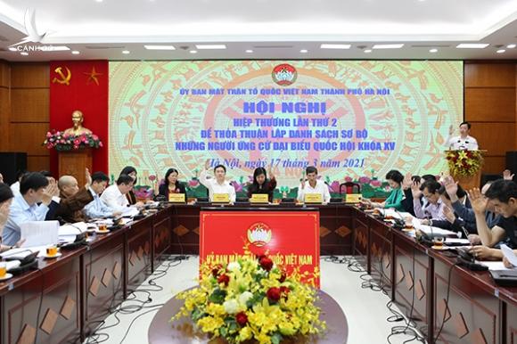 Hà Nội nhất trí danh sách sơ bộ 72 ứng cử viên đại biểu Quốc hội Hà Nội nhất trí danh sách sơ bộ 72 ứng cử viên đại biểu Quốc hội