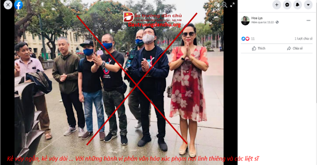 Nhóm người làm trò 'xúc phạm' trước vong linh của liệt sĩ hy sinh ở Gạc Ma Nhóm người làm trò 'xúc phạm' trước vong linh của liệt sĩ hy sinh ở Gạc Ma