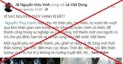 Đám “kền kền” lại bày trò “khóc thuê” cho Nguyễn Thúy Hạnh Đám “kền kền” lại bày trò “khóc thuê” cho Nguyễn Thúy Hạnh