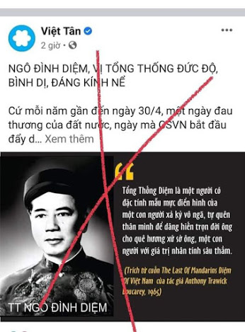 Trò hề ngớ ngẩn khi ca ngợi Ngô Đình Diệm Trò hề ngớ ngẩn khi ca ngợi Ngô Đình Diệm