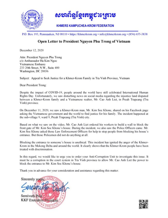 Vì sao KKF liên tục tìm “chỗ đứng” ở các diễn đàn Liên Hợp quốc? Vì sao KKF liên tục tìm “chỗ đứng” ở các diễn đàn Liên Hợp quốc?