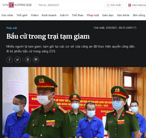 Việt Tân đưa tin sai về việc tù nhân Việt Nam đi bầu cử Việt Tân đưa tin sai về việc tù nhân Việt Nam đi bầu cử