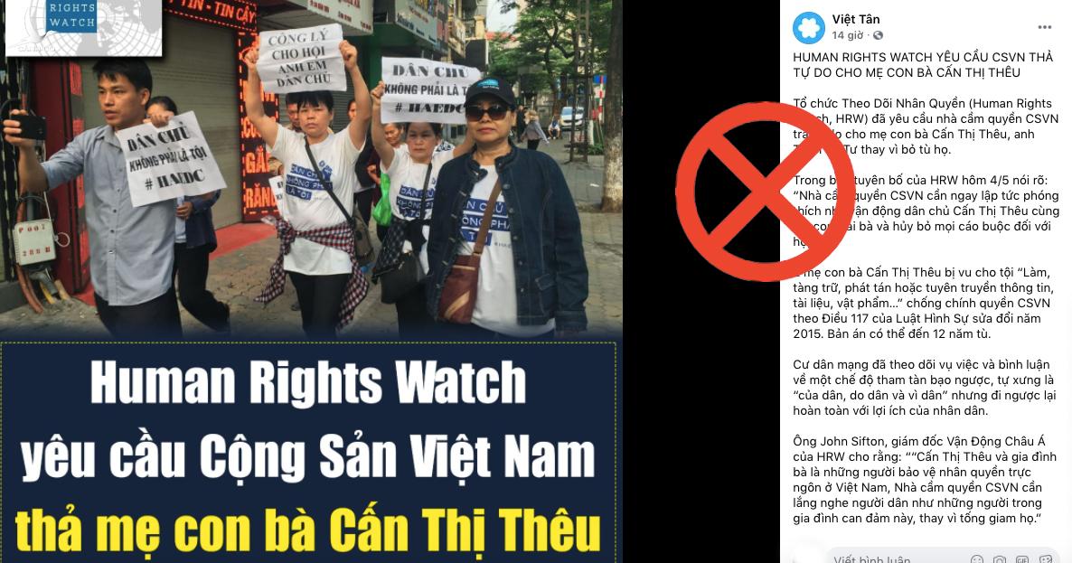 Cái giá thích đáng cho hành vi chống phá của mẹ con Cấn Thị Thêu, Trịnh Bá Tư