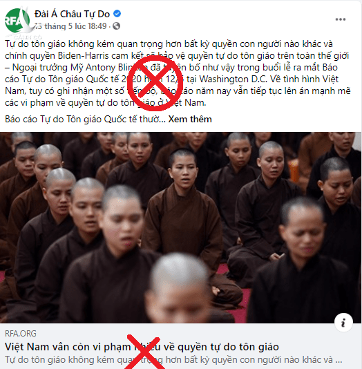 Lại tiếp tục chiêu trò vu khống Việt Nam không có tự do tôn giáo Lại tiếp tục chiêu trò vu khống Việt Nam không có tự do tôn giáo