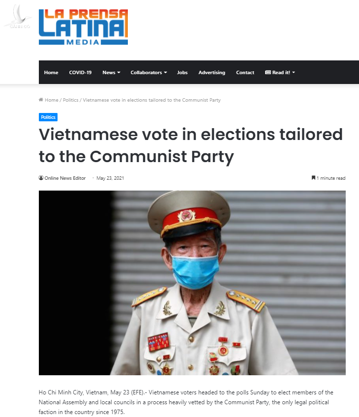 Báo chí quốc tế quan tâm cuộc bầu cử Quốc hội và HĐND các cấp của Việt Nam Báo chí quốc tế quan tâm cuộc bầu cử Quốc hội và HĐND các cấp của Việt Nam