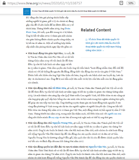 Lạm bàn về chính sách nhân đạo với cái gọi là “tù nhân lương tâm” Lạm bàn về chính sách nhân đạo với cái gọi là “tù nhân lương tâm”