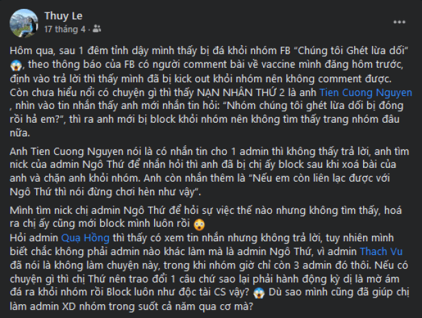 Phát hiện đảng viên Việt Tân làm admin group “Chúng Tôi Ghét Lừa Dối Phát hiện đảng viên Việt Tân làm admin group “Chúng Tôi Ghét Lừa Dối