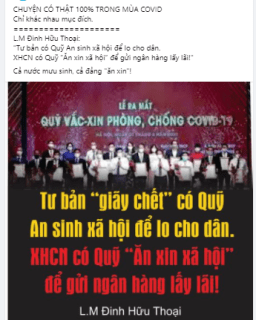 Việt tân và chiến dịch lợi dụng dịch bệnh CoVid-19 để chống phá