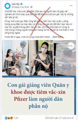 Việt tân và chiêu trò bịa đặt cán bộ & thân nhân đua nhau tiêm vắc xin Mỹ tài trợ! Việt tân và chiêu trò bịa đặt cán bộ & thân nhân đua nhau tiêm vắc xin Mỹ tài trợ!