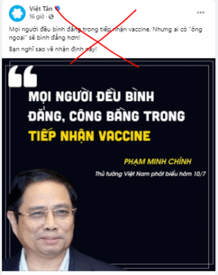 Việt tân và chiêu trò bịa đặt cán bộ & thân nhân đua nhau tiêm vắc xin Mỹ tài trợ! Việt tân và chiêu trò bịa đặt cán bộ & thân nhân đua nhau tiêm vắc xin Mỹ tài trợ!