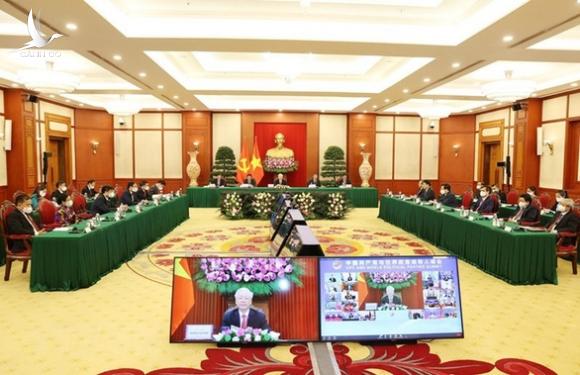 Tổng bí thư Nguyễn Phú Trọng phát biểu tại hội nghị các chính đảng thế giới