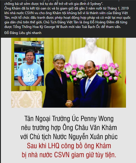 Việt Tân khoe mình từng được gặp tổng thống Mỹ 15 năm trước