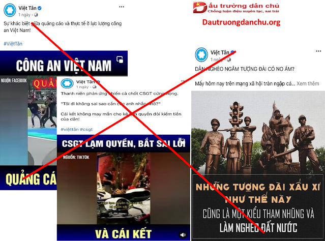 Việt Tân với chiêu trò xuyên tạc bôi nhọ công an Việt Nam