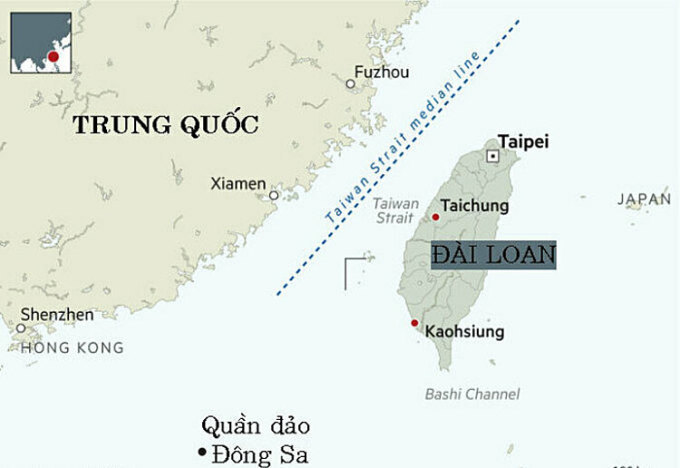 Đài Loan lo Trung Quốc xóa nhòa giới tuyến trên eo biển