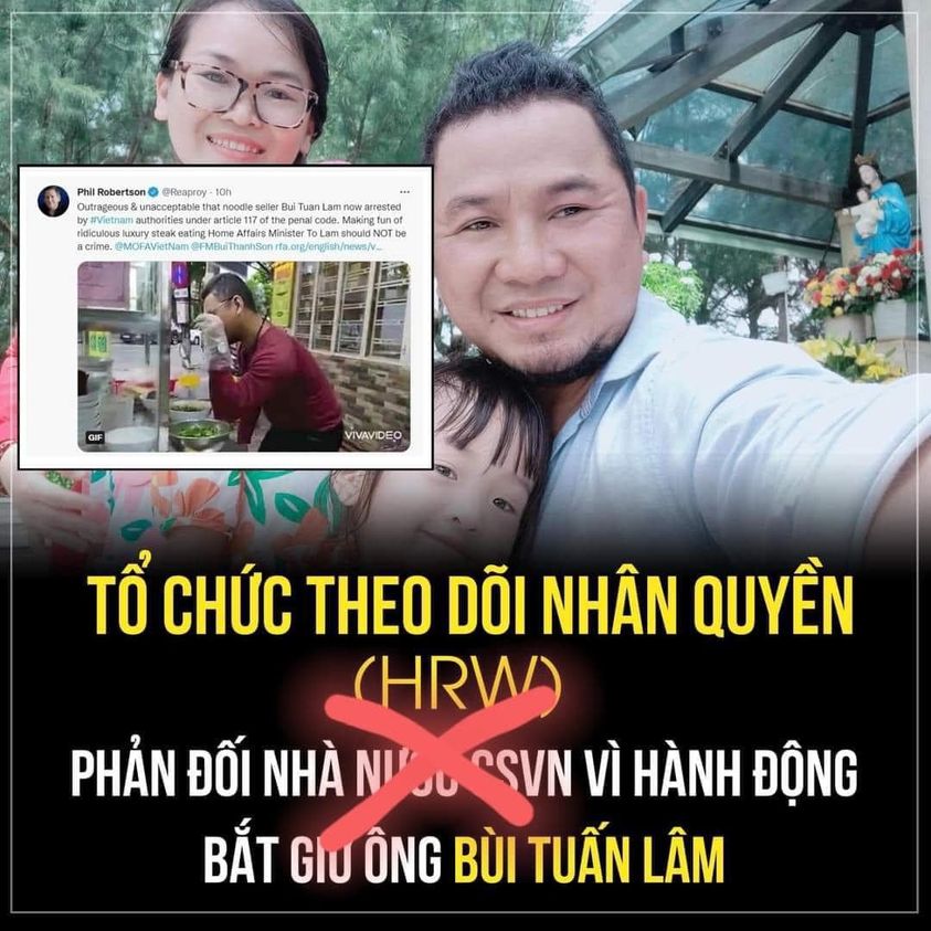 Vì sao HRW phản đối bắt Peter Lâm Bùi?