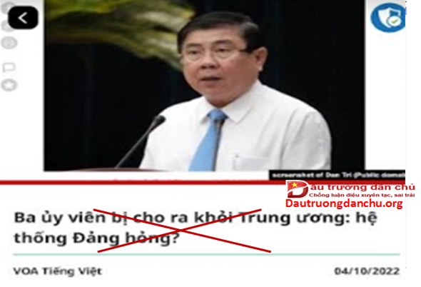 Chiêu trò bẩn của Nguyễn Quang A và VOA
