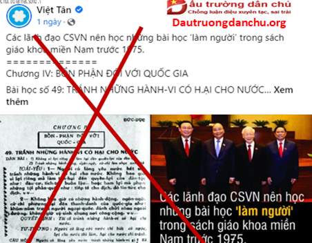 Bỏ thói đạo đức giả đi Việt Tân ơi!