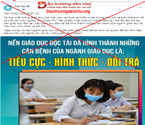Cảnh giác những luận điệu xuyên tạc, thiếu khách quan nhằm bôi đen, vấy bẩn nền giáo dục Việt Nam
