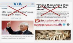 Một số luận điệu xuyên tạc của Việt Tân, RFA, VOA...