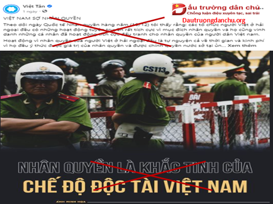 Vẫn là chiêu bài nhân quyền của Việt Tân