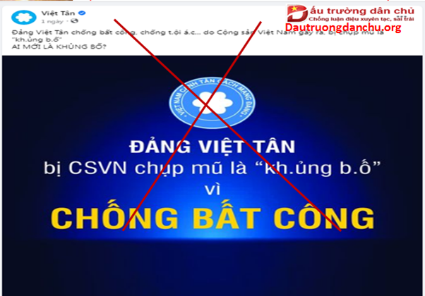 Có phải “Việt Tân” là tổ chức “chống bất công, chống tội ác” hay chỉ là một tổ chức “Khủng bố”
