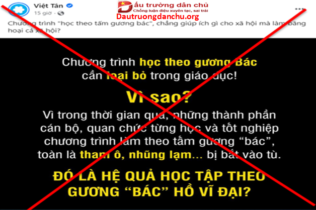 Những luận điệu rất phản động của Việt Tân