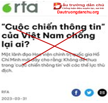 Nguyễn Văn Đài và RFA cố tình xuyên tạc quyền được thông tin, tiếp cận thông tin của người dân Việt Nam