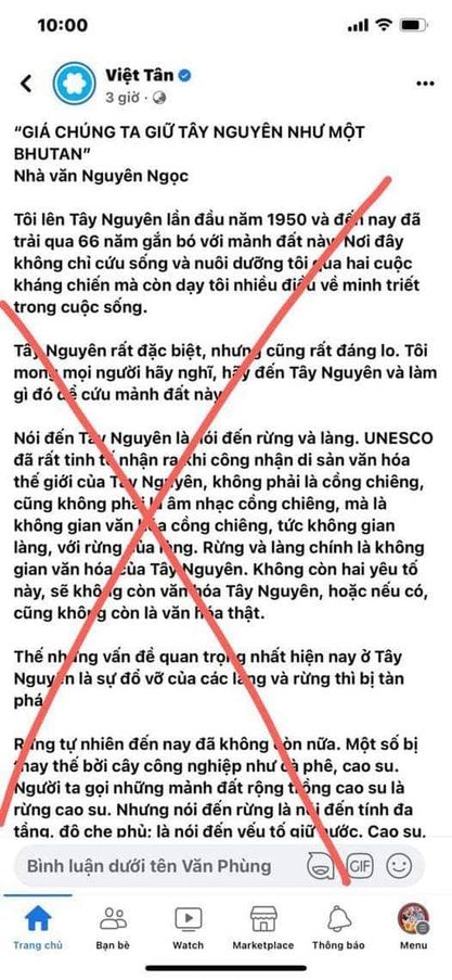 Việc tổ chức khủng bố Việt Tân đăng lại bài viết của Nhà văn Nguyên Ngọc nói lên điều gì?
