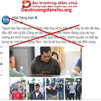 VOA Tiếng Việt lợi dụng vụ việc để xuyên tạc, kích động, chống phá Đảng, Nhà nước