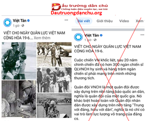 Việt Tân kẻ đánh tráo, xuyên tạc sự thật lịch sử