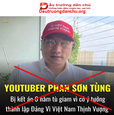 Việt Tân lại “khóc thuê” cho Phan Sơn Tùng?