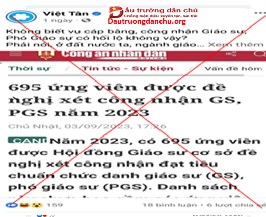 Việt Tân lại muốn đánh lừa dư luận!