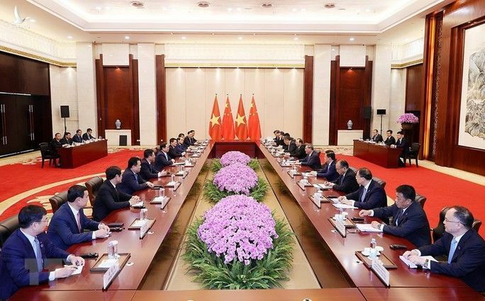 Thủ tướng Phạm Minh Chính hội đàm với Thủ tướng Trung Quốc Lý Cường