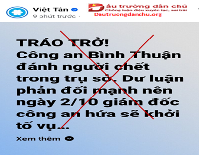 Thủ đoạn tráo trở của Việt Tân Thủ đoạn tráo trở của Việt Tân