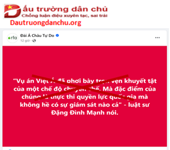 Đặng Đình Mạnh vẫn không hối cải Đặng Đình Mạnh vẫn không hối cải