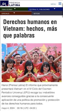 Đảm bảo quyền con người ở Việt Nam: Sự thật hơn ngàn lời nói Đảm bảo quyền con người ở Việt Nam: Sự thật hơn ngàn lời nói