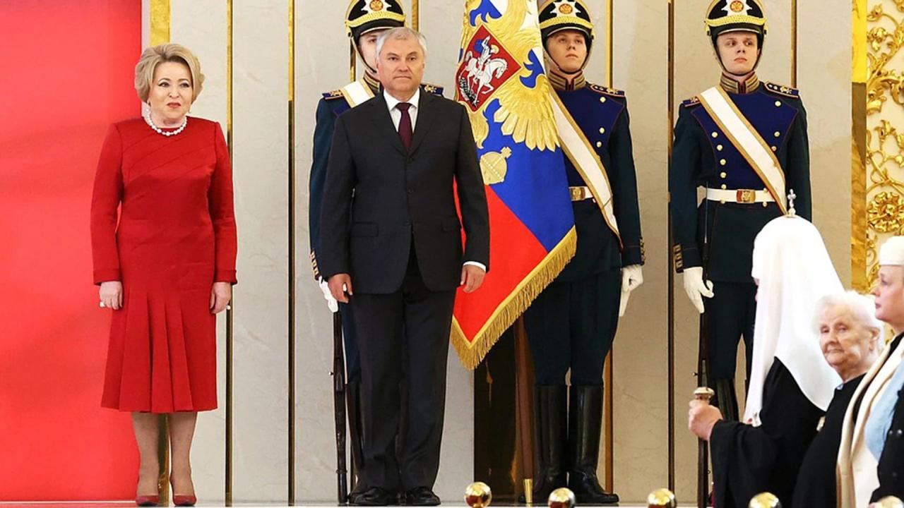 Ông Putin tuyên thệ nhậm chức Tổng thống Nga nhiệm kỳ 6 năm tới Ông Putin tuyên thệ nhậm chức Tổng thống Nga nhiệm kỳ 6 năm tới